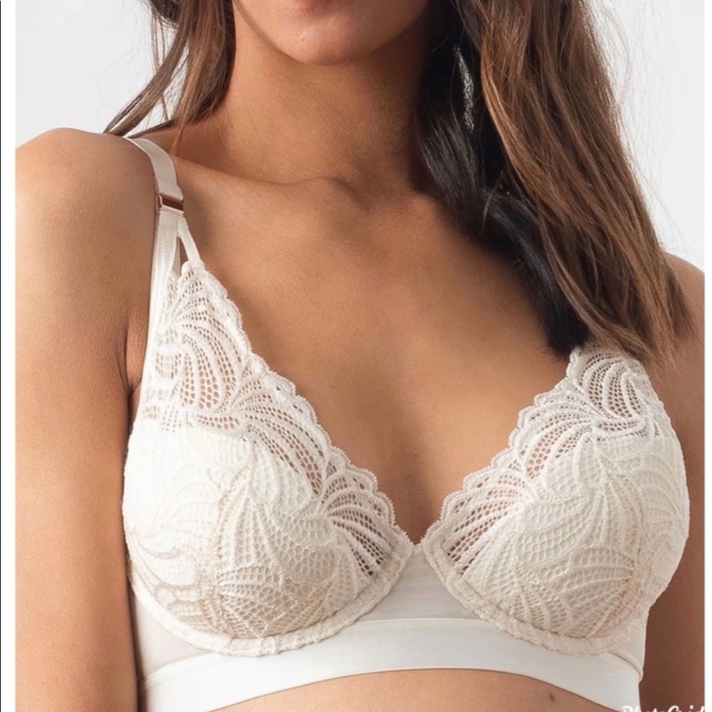 Project Me Warrior Plunge Contour nursing bra 34I
